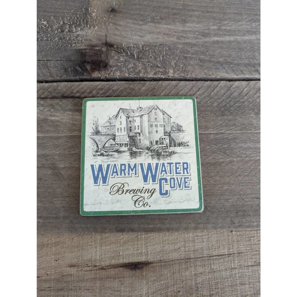 Vintage Beer Bar Coasters Set of Four / Cork Backs - Picture 5 of 7